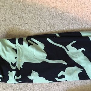 LuLaRoe Halloween glow in the dark cat leggings.OS